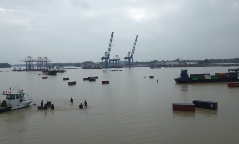 Banjir Rob Rendam Kawasan Pelabuhan Tanjung Emas, Aktivitas Ekspor Terganggu